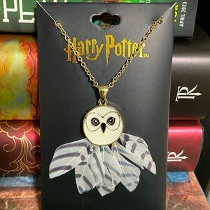 Harry Potter Hedwig necklace with feathers